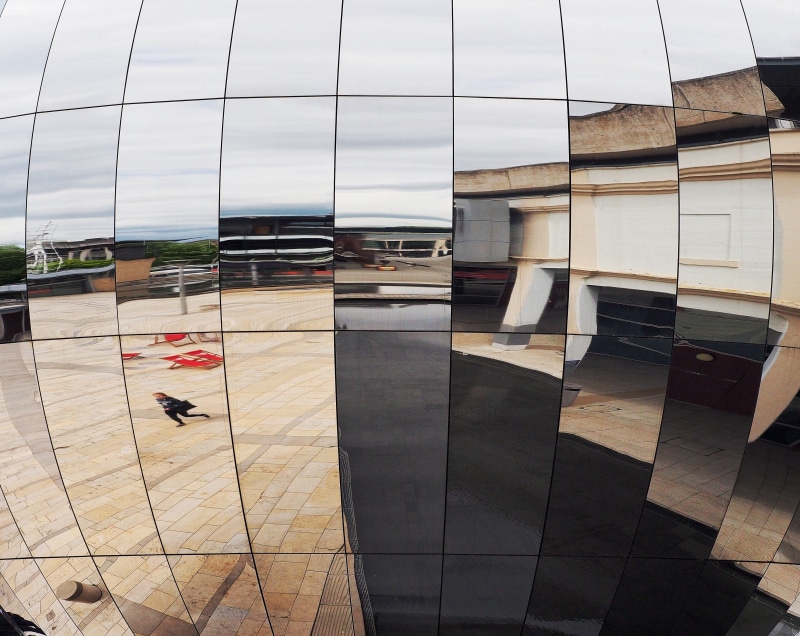 day, spherical, bristol planetarium, modern, mode of transportation, line, curved, nature, transportation, architecture, flooring, facet, no people, building exterior