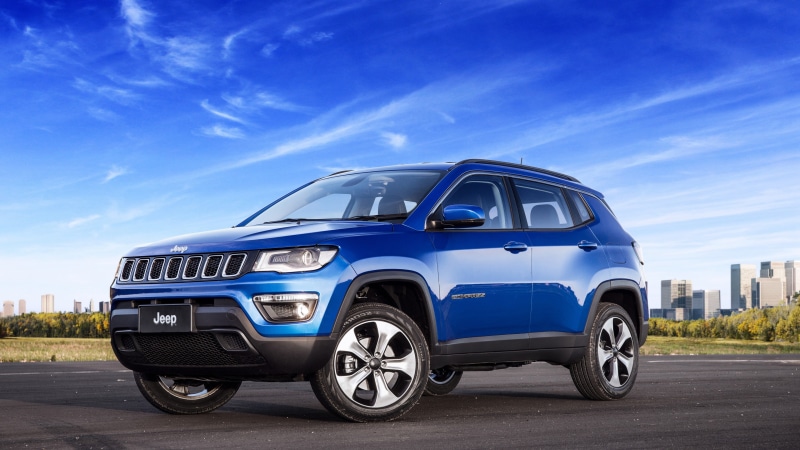 suv, blue, Jeep Compass longitude, 4K
