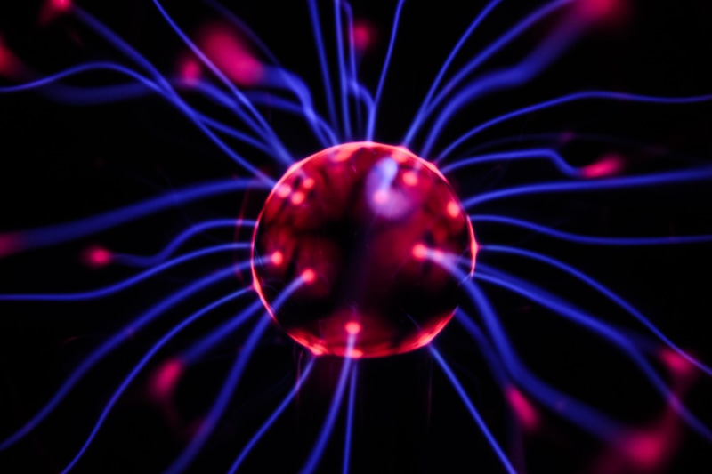 1080P, illustration, technology, red, bright, shape, three-dimensional Shape, multi Colored, digital, plasma ball, digitally Generated Image, plasma, curve