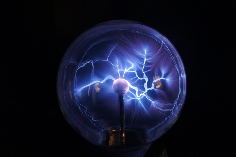 night, blue, nature, electricity, purple, circle, 4K, no people, power supply, fuel and power generation, plasma, Plasma Lamp, technology, black background