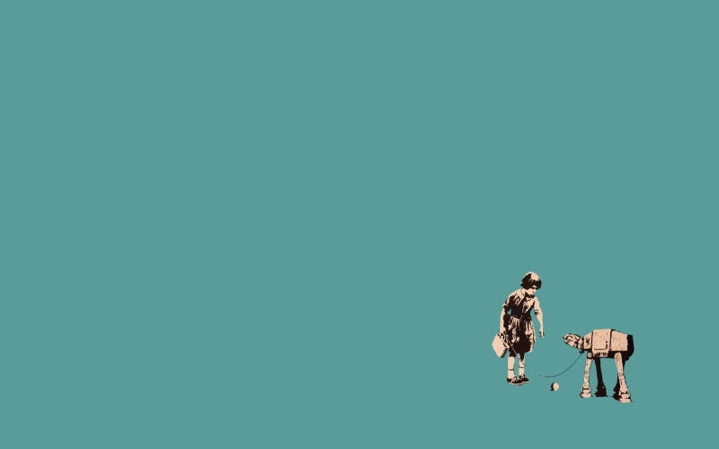 robot, simple, 1080P, connection, business, human representation, wars, Star Wars, humor, no people, indoors, star, colored background, turquoise colored