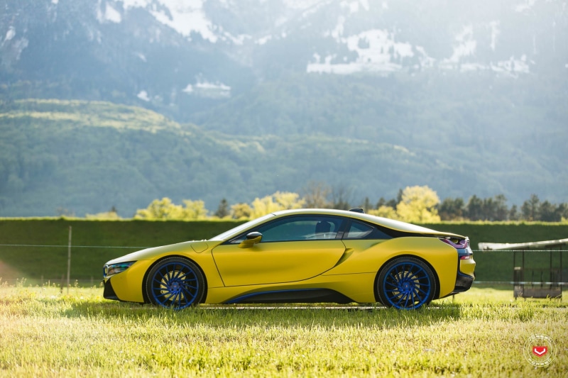 car, BMW i8, yellow cars, vehicle, BMW, 1080P