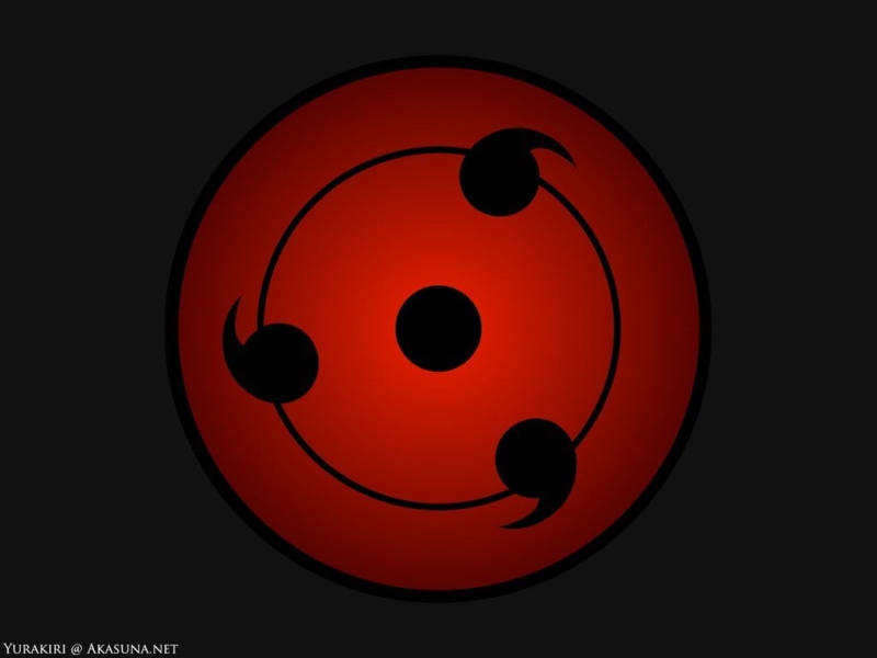 black color, studio shot, eye, symbols, arts culture and entertainment, red, cut out, Naruto Shippuuden, 480P, no people, clip, black background, circle