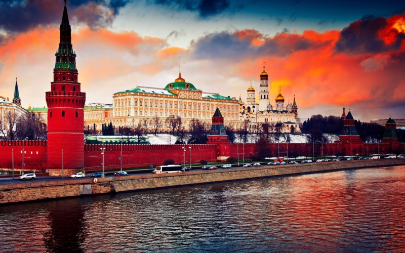 720P, Kremlin, s, city, Moscow, Russia
