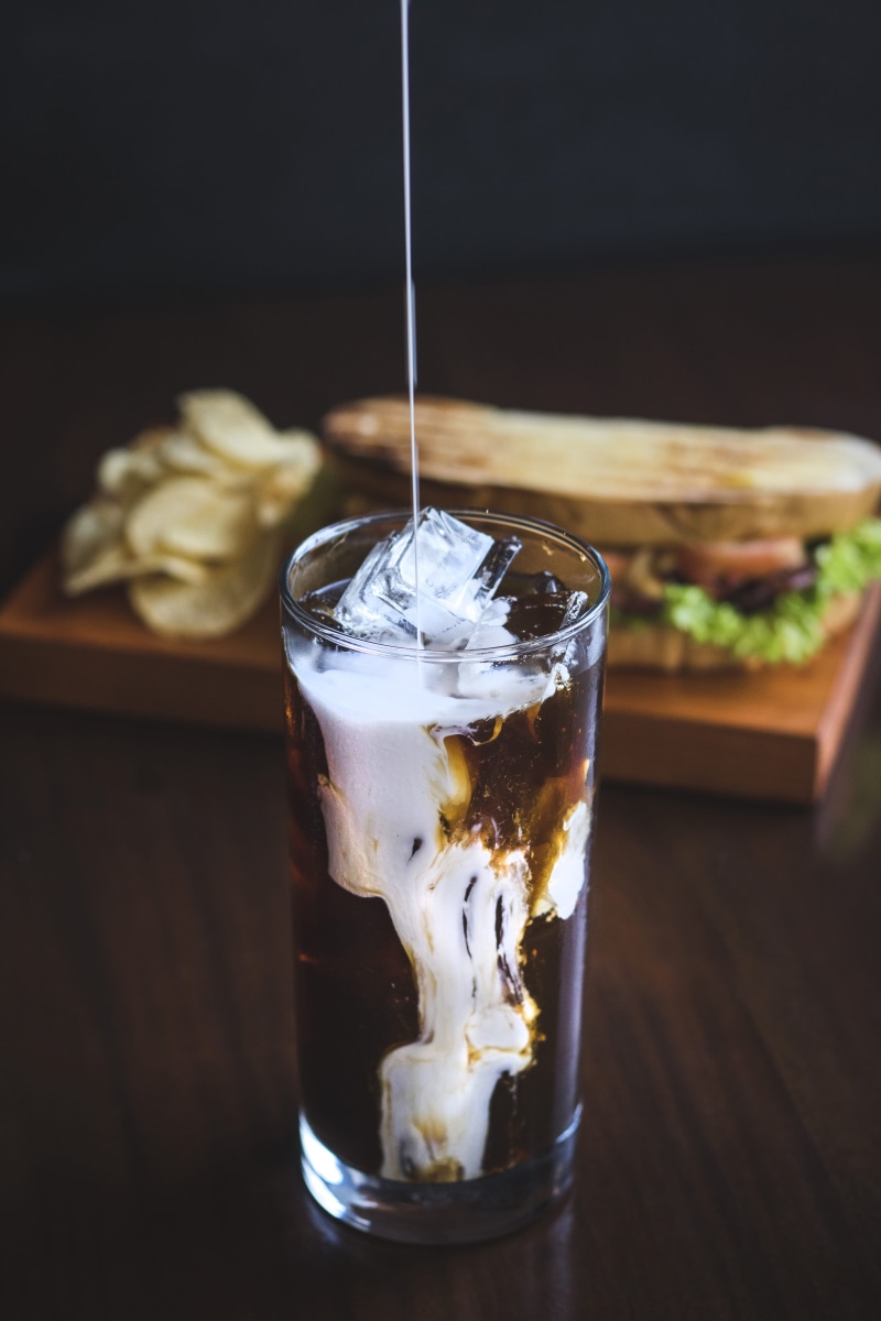 slice, clear, blt, food, cafe, blur, cold - Temperature, cold brew, no People, espresso, iced latte, creamy latte, brown, sweet Food, drink, drinking, cream