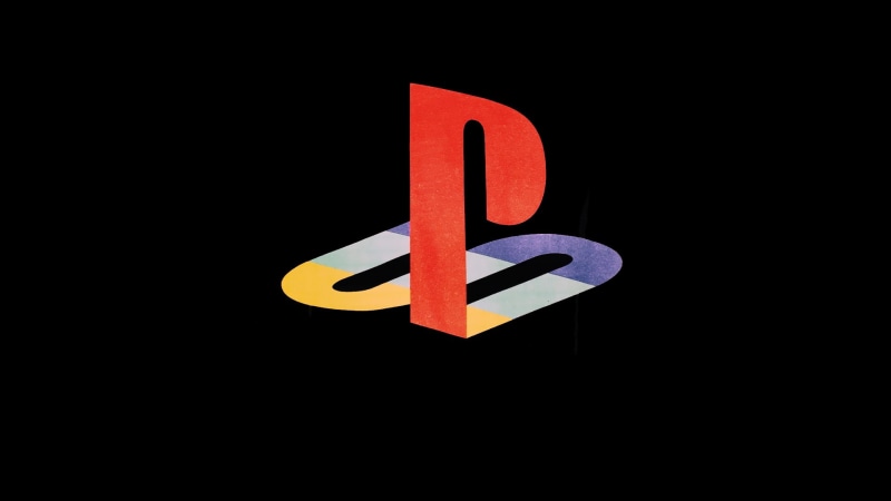 minimalism, PSP, black, PlayStation, logo, simple, Sony, black background, 1080P