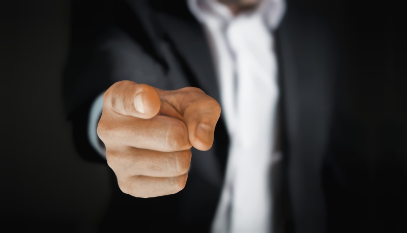 push, body part, studio shot, indoors, gesturing, man, well-dressed, reach, black background, men, suit, midsection, adult, finger, males, success, hand