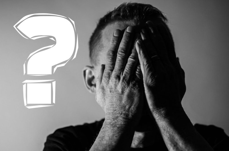 human face, hands, disappointment, man, mistake, depression - sadness, problem, emotional stress, error, frustration, 5K, studio shot, contemplation, adult