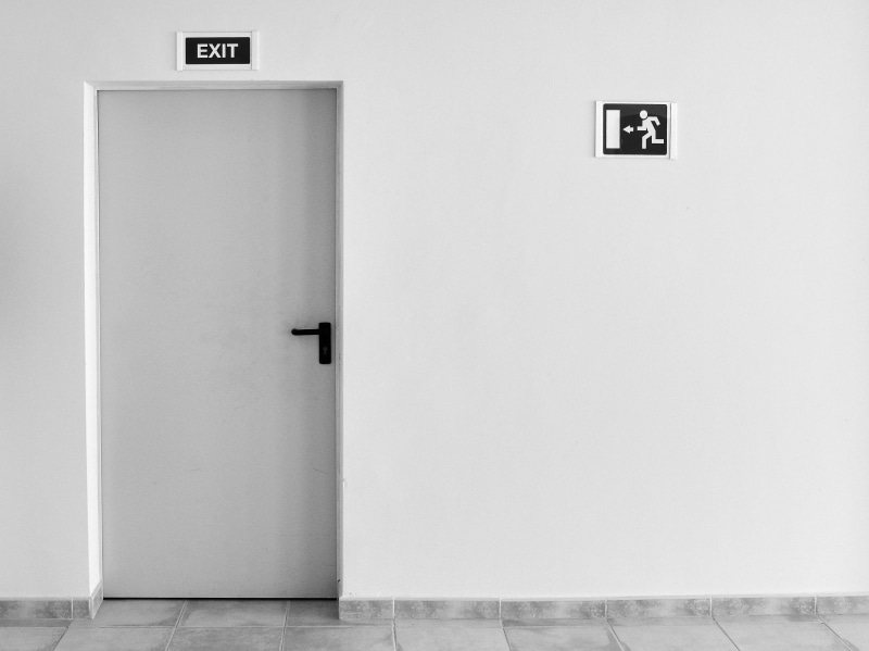 arrow symbol, number, public restroom, doorway, indoors, fire exit, exit sign, closed, public building, exit, 2K, copy space, entrance, text, white, painted