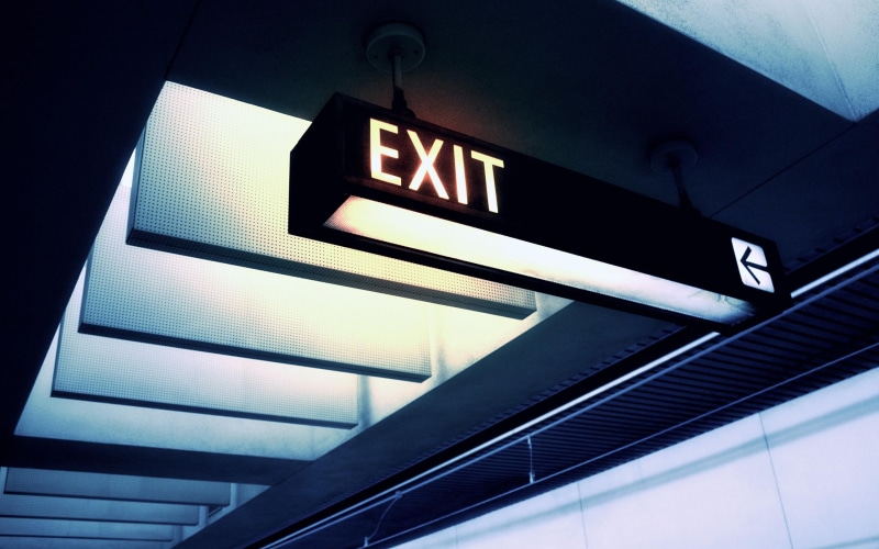 led, 2560x1600, black, 2K, photography, signage, exit, sign