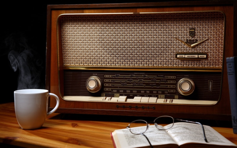 old, vintage, 2K, station, radio