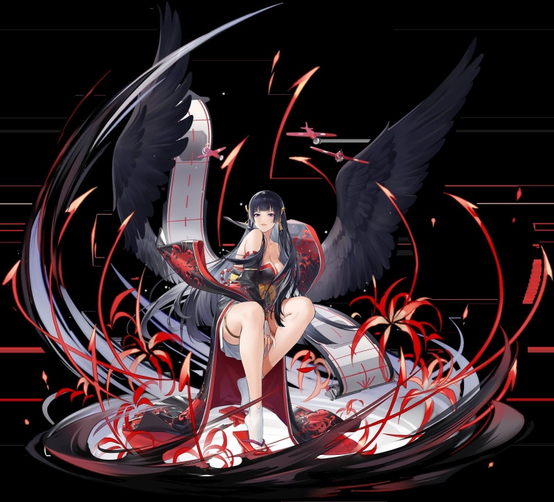 Black wings, Azur Lane, Nyotengu, Dead or Alive, anime girls, 1080P