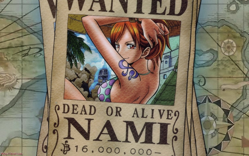 Anime, nami, wanted, one, 720P, dead, One Piece, alive, piece