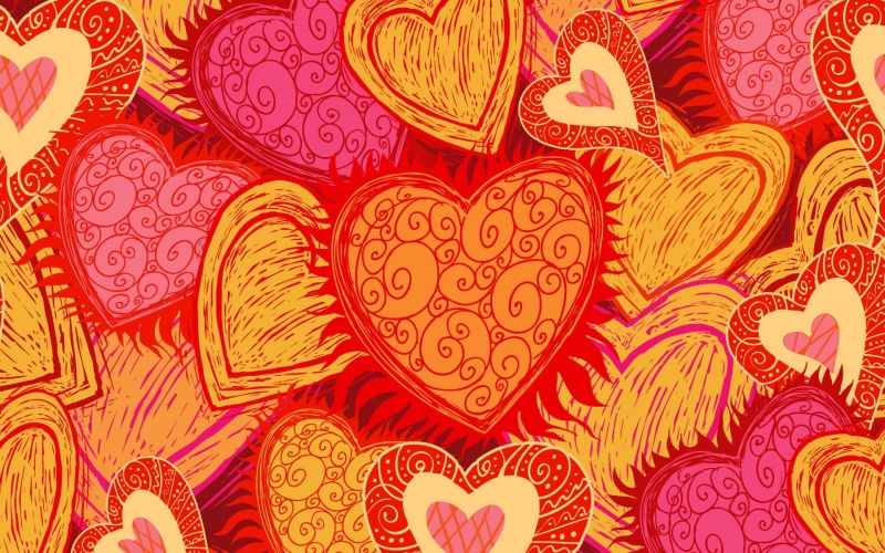 Background, Love, 1080P, Heart, Red