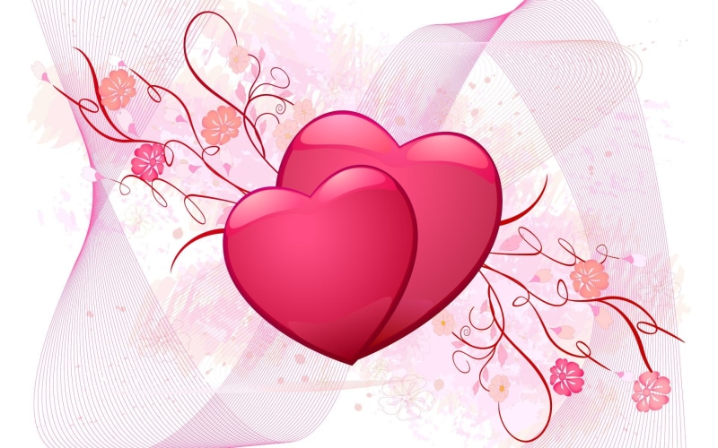 Love, Pink, Heart, 1080P