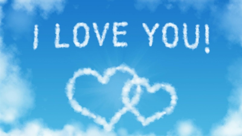hearts, heart, love, romantic, i love you, 1080P, clouds