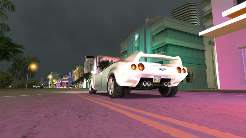 Lamborghini Diablo, Grand Theft Auto Vice City, neon lights, Miami Beach, 1080P, Lamborghini, Miami