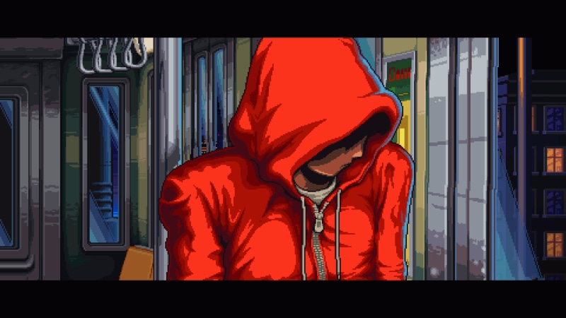 video games, video game art, 198x, 2K, Hi-Bit Studios, Retro style, pixel art, hoods, 1980s