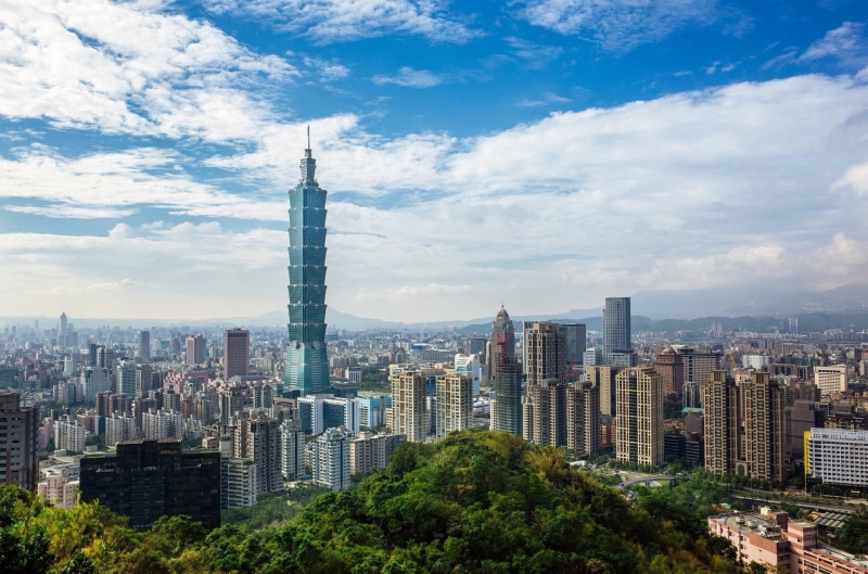 Sky, Cityscape, Building, Cities, Skyscraper, Cloud, Taipei 101, 1080P, City, Taipei, Taiwan
