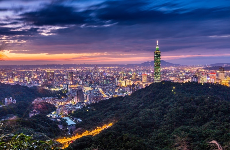 city, no people, built structure, tall - high, aerial, outdoors, cloud - sky, mountain, lights, travel destinations, building exterior, night, HDR, building