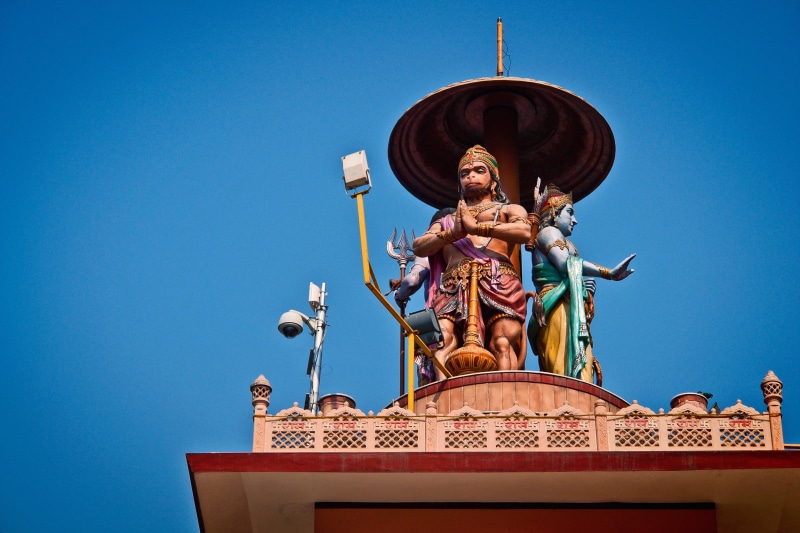 representation, belief, ancient, holy, no people, male likeness, statue, hinduism, sculpture, travel destinations, nature, outdoors, ramayana, day, low angle view