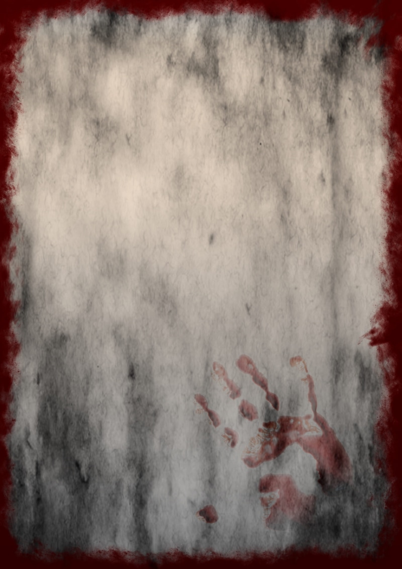creepy, backgrounds, studio shot, gloomy, charred, texture, template, horror, pollution, print, textured effect, weird, 2K, halloween, stained, bloody hand