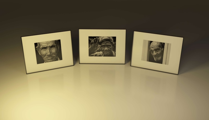 old man, face, no people, copy space, floor, frame, creative, dark background, close-up, 4K, black frame, group, nature, picture, pictures, journey, art and craft