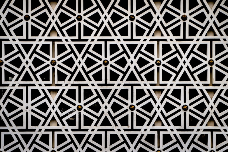 backgrounds, flooring, Pattern, Arabesque, geometry, built structure, textured, architecture, grid, black, crisscross, painting, seamless pattern, design