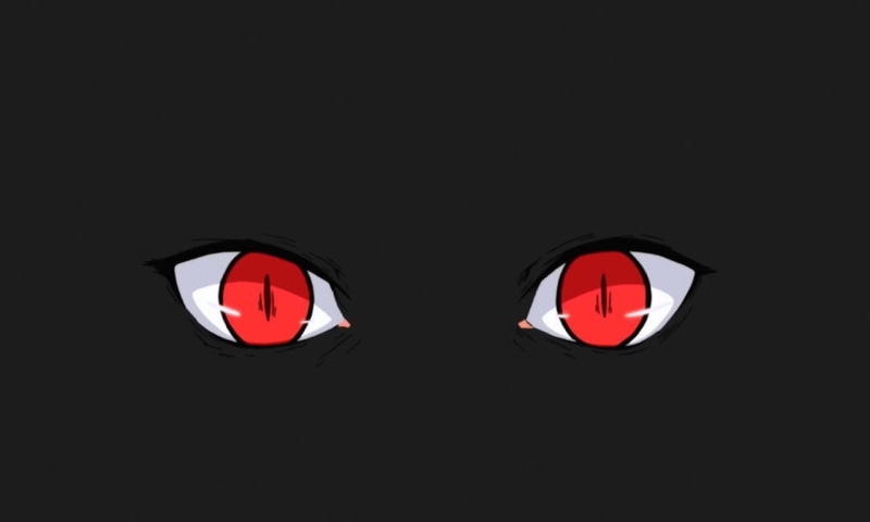 Black, Kagerou Daze, x, red, kagerou, anime, 1280x768 px, px, red eyes, project, 720P, digital art, games, hd, art, Kagerou Project, eyes, daze, video