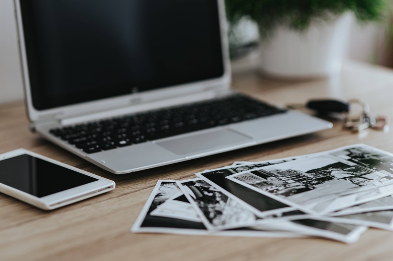 creativity, 4K, table, notebook, Black-and-white, white, wireless technology, car, computer Monitor, photos, indoors, computer Keyboard, wood - Material