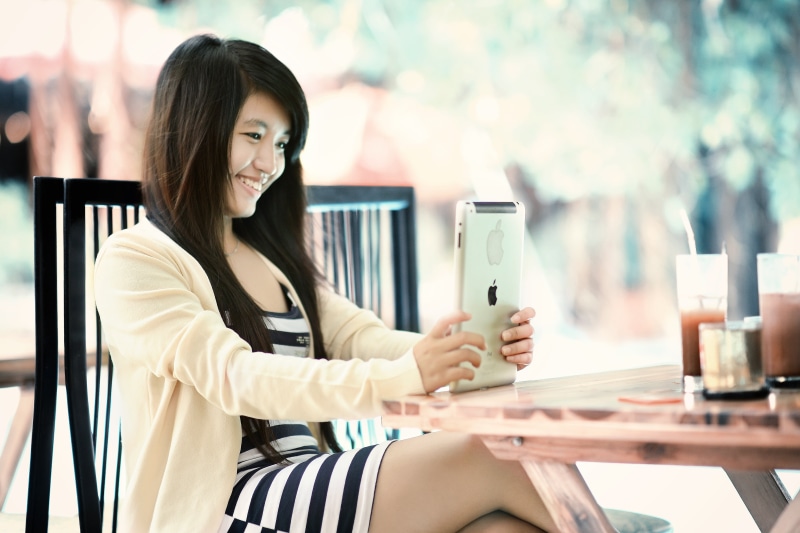 parent, couch, family, relaxation, modern, girl, young women, ipad, sitting, casual, child, people, outdoors, leisure, electronic, young Adult, restaurant