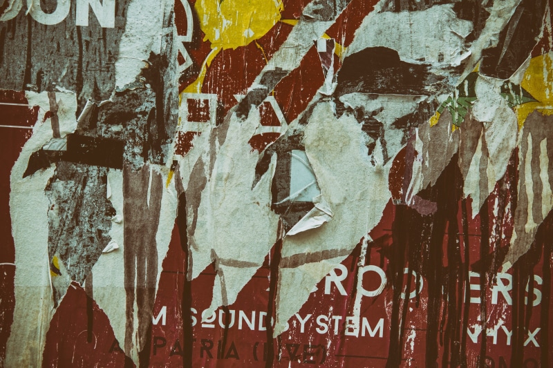 Paris, art and craft, creativity, weathered, textured, flyers, 4K, run-down, Torn, wall - building feature, damaged, grunge, textures, poster, captured