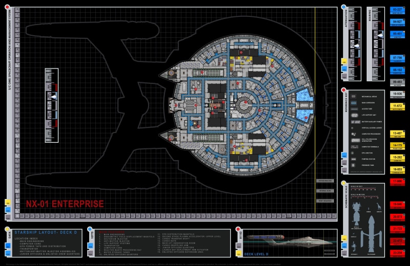 drawing, deck, 2K, layout, project, blueprint, enterprise, starship