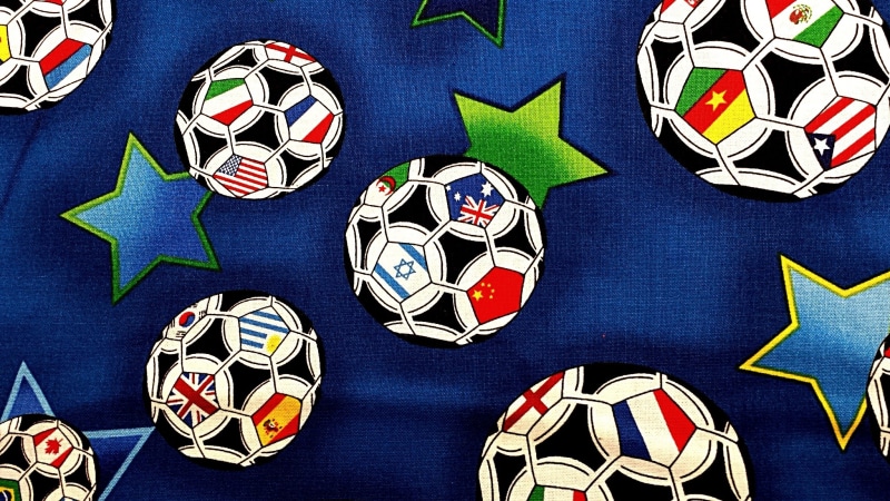 design, garment, star shape, print, 1080P, industry, joyful, competition, copa, cloth, collection, fabric, old, retro, celebration, blue background, natural