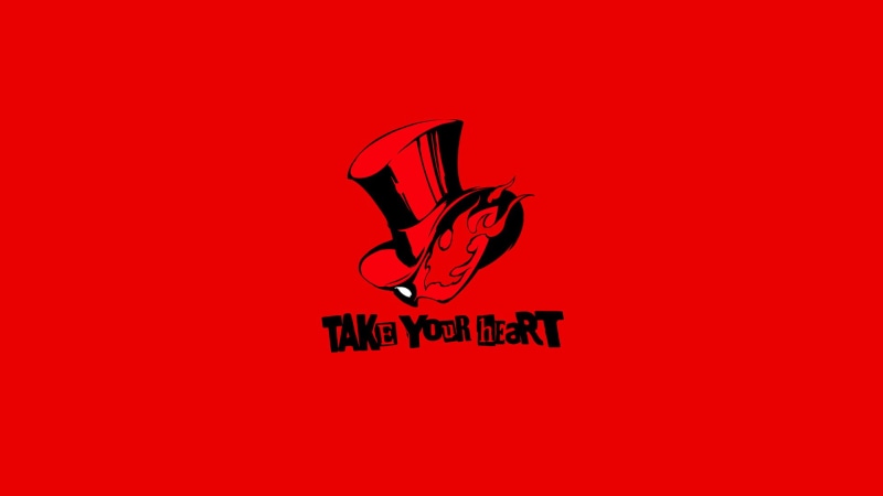 Persona series, 1080P, simple background, hat, Persona 5, red background