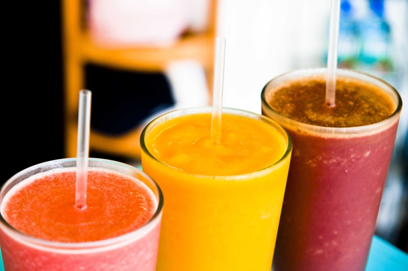 frozen, shakes, drink, coffee shop, freshness, drinks, food, three, juice, cocktail, colors, 4K, Java, City, straws, fruit, smoothies, Beaufort, smoothie