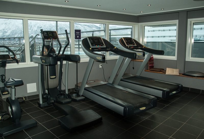 exercising, lifestyles, gym, trainers, flooring, chair, tile, treadmill, gray, black, no people, foot race, glass - material, 2K, sport, tiled floor, healthy lifestyle