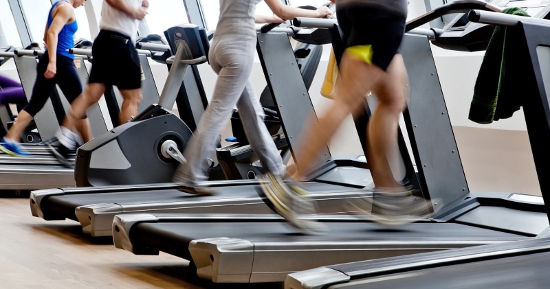 adult, human limb, unrecognizable person, treadmill, exercise machine, motion, group of people, low section, human leg, body part, 1080P, walking, human body part