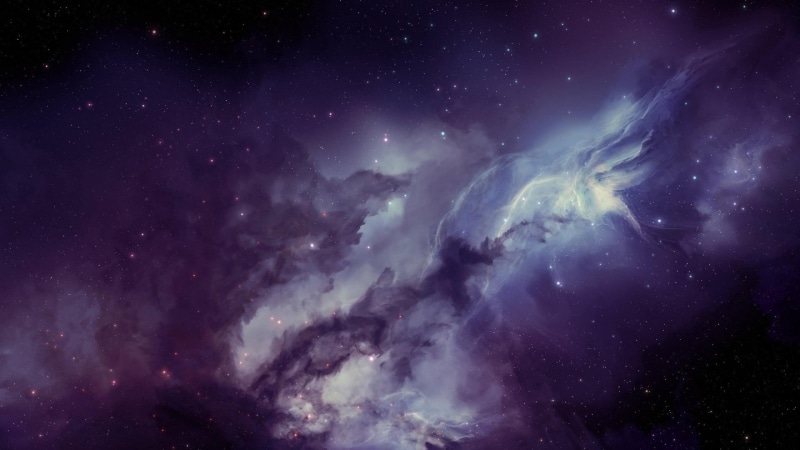 star - space, nebula, cloud - sky, 1080P, volcano, astronomy, purple, digital art, outdoors, nature, sky, galaxy, power in nature, scenics - nature, no people