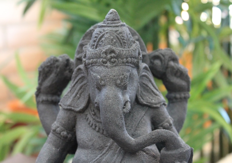 photo, ganapati, religious, elephant god, male likeness, gray, angel, religious statue, incense, spirituality, statuette, meditate, bless, indian art, art and craft