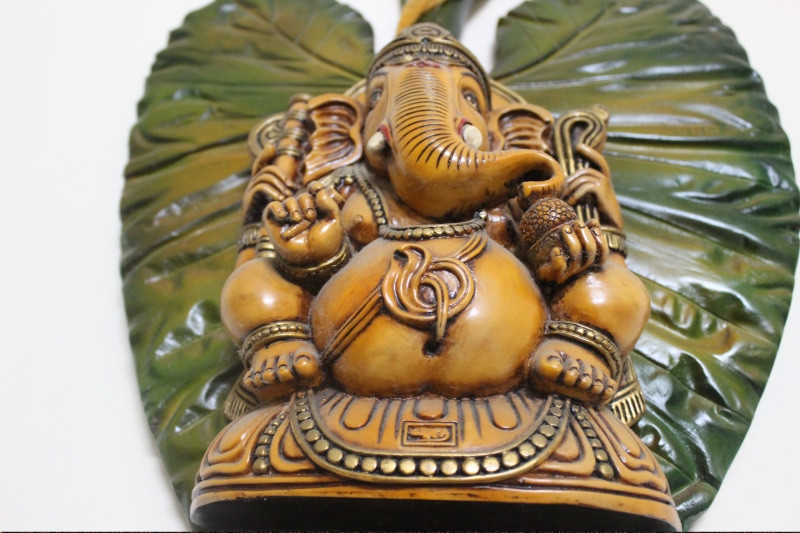 5K, close-up, ornate, deity, ganesh, figure, no people, single object, idol, god, creativity, craft, spirituality, statue, hindu, human representation