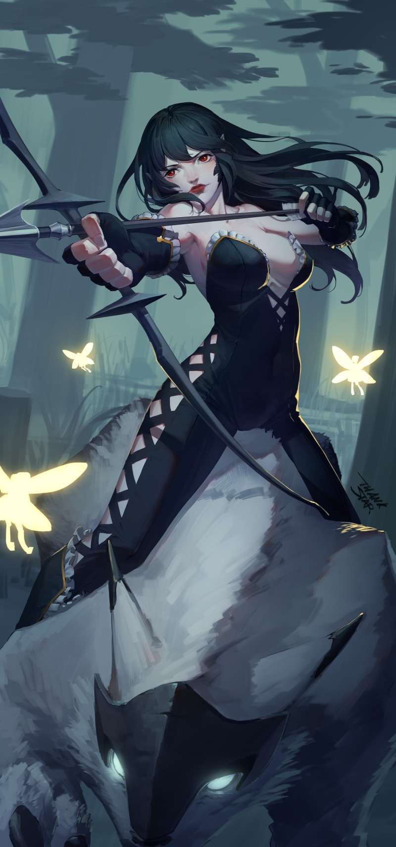2K, original characters, anime girls, Thankstar404, anime