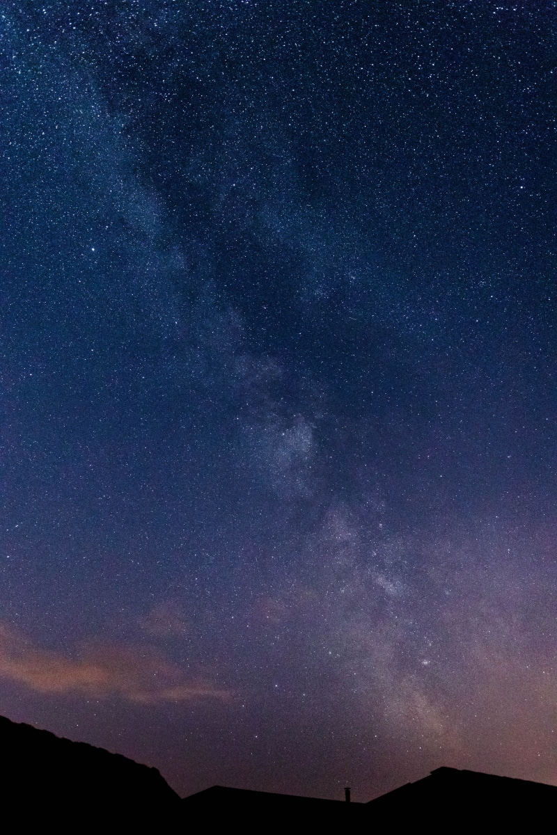 galaxy, no people, nocturna, 5K, nature, starry, scenics - nature, astronomy, silhouette, environment, star, sky, mountain, space, tranquility