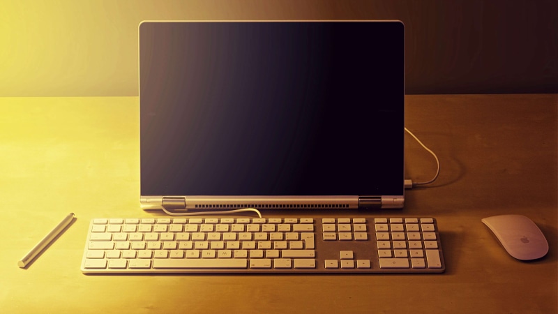 connection, no people, laptop, business, apple, computer, 4K, note pad, computer equipment, yoga, technology, photography, mouse, lenovo, mood, indoors