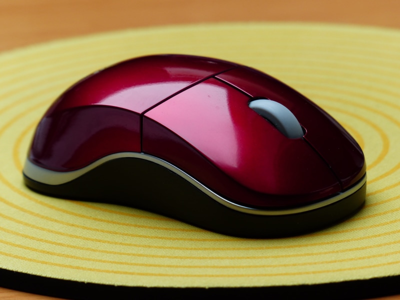 peripheral, input device, black color, indoors, wireless, technology, studio shot, shiny, pink color, striped, computer, computer equipment, close-up, no people