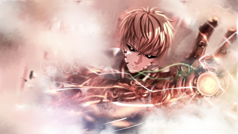 males, youth culture, music, nightlife, 1080P, arts culture and entertainment, digital composite, anime, yellow eyes, Genos, One-Punch Man, occupation