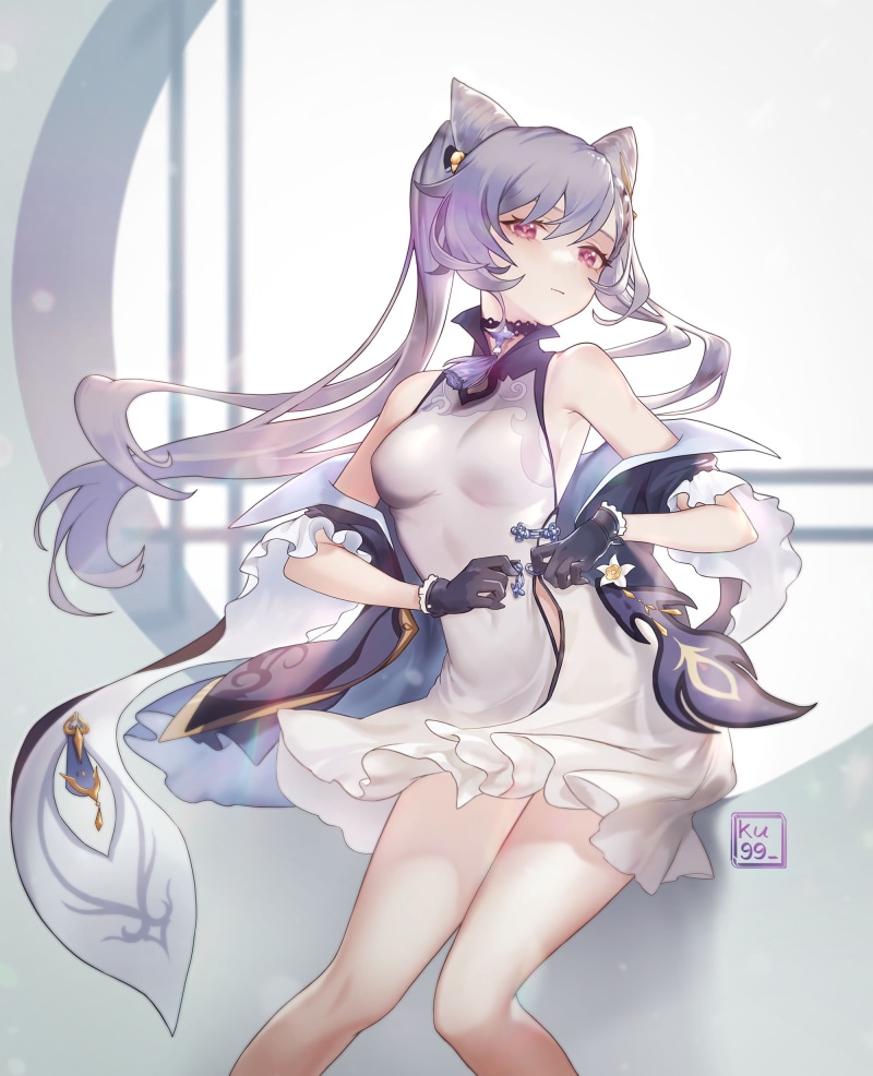 keqing (genshin impact), 1080P, anime girls, Genshin Impact
