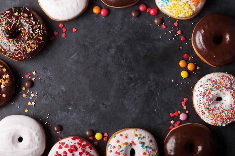 candy, glaze, baked, doughnuts, 5K, donuts
