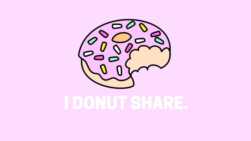 1080P, share, spinkles, donut, text, pink, funny
