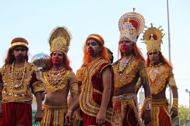 festive, occasion, hindu, indian, art and craft, weapon, god, subho, raavan, men, vijyadashmi, rama, happiness, deepavali, durga, holy, wearing, ravan
